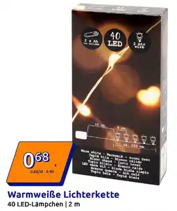 Action Warmweiße Lichterkette Angebot