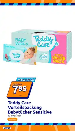 Action Teddy Care Vorteilspackung Babytücher Sensitive Angebot