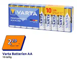 Action Varta Batterien AA Angebot
