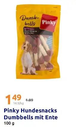 Action Pinky Hundesnacks Dumbbells mit Ente Angebot