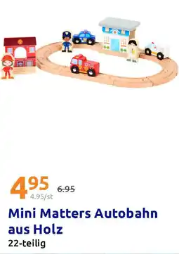 Action Mini Matters Autobahn aus Holz Angebot