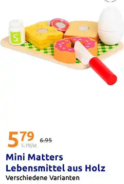 Action Mini Matters Lebensmittel aus Holz Angebot