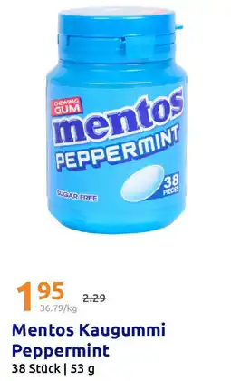 Action Mentos Kaugummi Peppermint Angebot