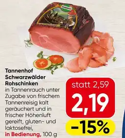 Spar Tannenhof Schwarzwälder Rohschinken Angebot