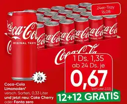 Spar Coca-Cola Limonaden Angebot