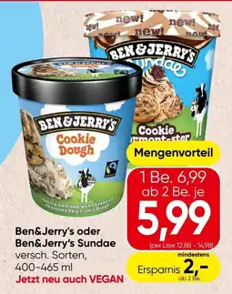 Spar Ben&Jerry's oder Ben&Jerry's Sundae Angebot