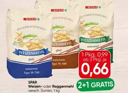Spar Spar weizen- oder roggenmehl Angebot