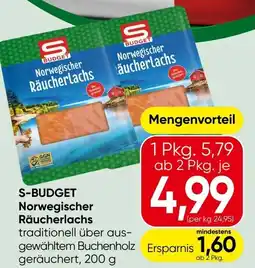 Spar S-budget Norwegischer Räucherlachs Angebot