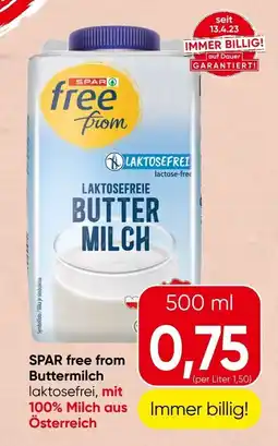 Spar SPAR free from Buttermilch Angebot