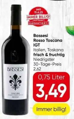 Spar Bassesi Rosso Toscana IGT Angebot