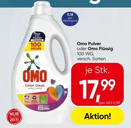 Spar Omo Pulver oder Omo Flüssi Angebot