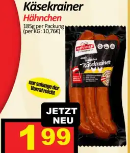 Wurstico Käsekrainer Hähnchen Angebot