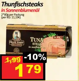 Wurstico Thunfischsteaks in Sonnenblumenöl Angebot