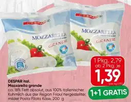 Spar Despar Mozzarella Grande Angebot