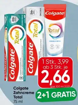Spar Colgate Total Zahncreme Angebot
