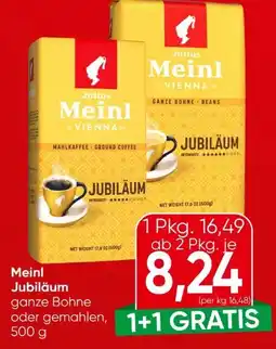 Eurospar Julius Meinl Jubiläum Angebot