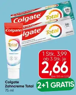Eurospar Colgate Total Zahncreme Angebot