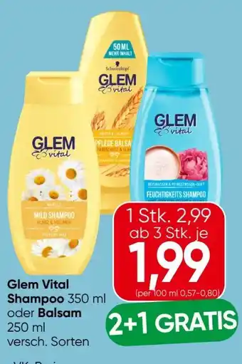 Eurospar Schwarzkopf Glem Vital Shampoo Angebot