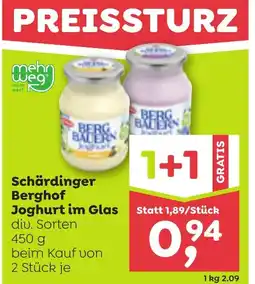 ADEG Schärdinger Berghof Joghurt im Glas Angebot