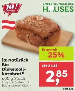 ADEG Ja! Natürlich Dinkelvoll- kornbrot Angebot