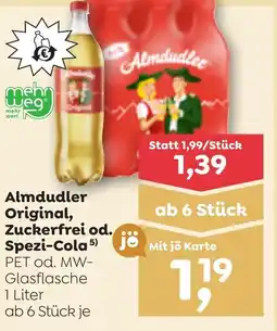 ADEG Almdudler Original Zuckerfrei od Spezi-Cola Angebot