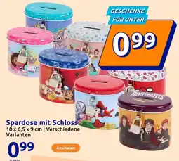 Action Spardose mit Schloss Angebot