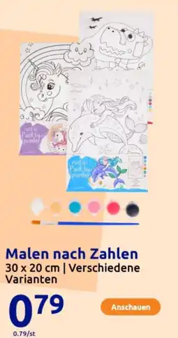Action Malen nach Zahlen Angebot