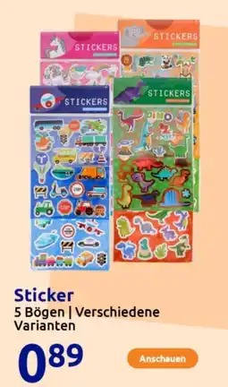 Action Sticker Angebot