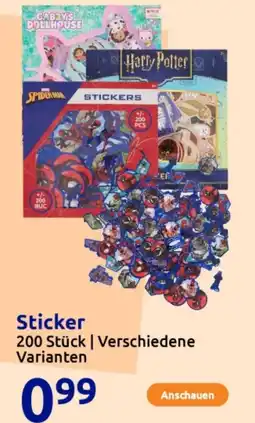 Action Sticker Angebot