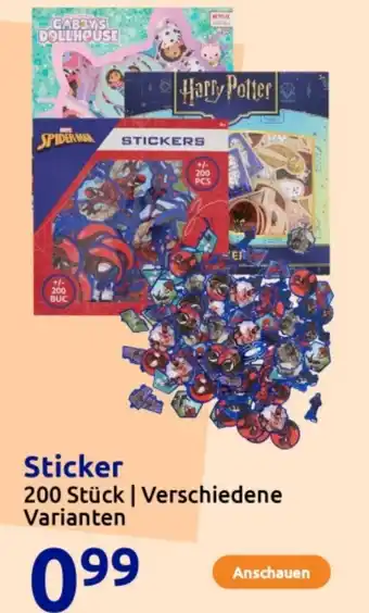 Action Sticker Angebot
