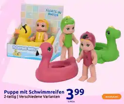 Action Puppe mit Schwimmreifen Angebot