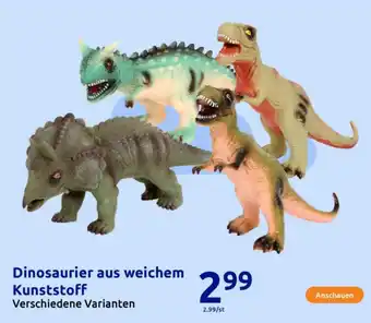Action Dinosaurier aus weichem Kunststoff Angebot
