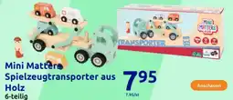 Action Mini Matters Spielzeugtransporter aus Holz Angebot