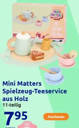 Action Mini Matters Spielzeug-Teeservice aus Holz Angebot