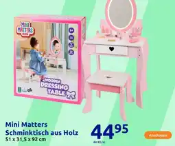 Action Mini Matters Schminktisch aus Holz Angebot