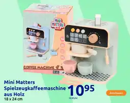 Action Mini Matters Spielzeugkaffeemaschine aus Holz Angebot