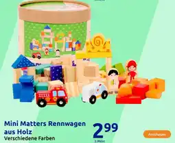 Action Mini Matters Rennwagen aus Holz Angebot