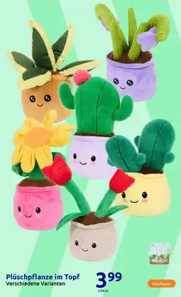 Action Plüschpflanze im Topf Angebot