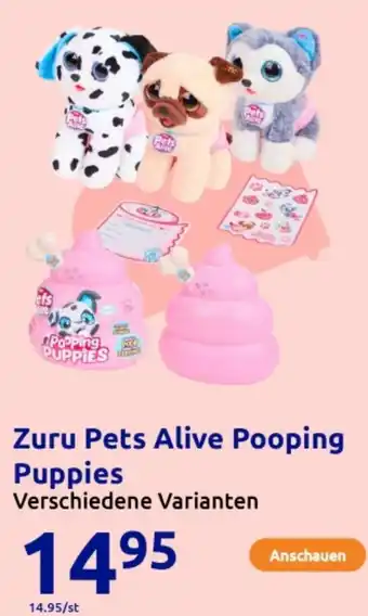 Action Zuru Pets Alive Pooping Puppies Angebot