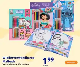 Action Wiederverwendbares Malbuch Angebot