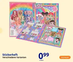 Action Stickerheft Angebot