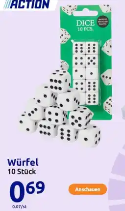 Action Würfel Angebot