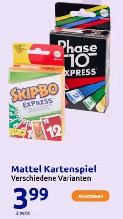 Action Mattel Kartenspiel Angebot