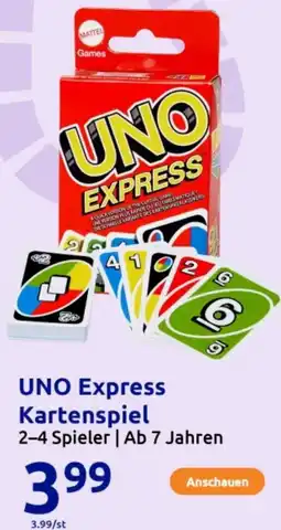 Action UNO Express Kartenspiel Angebot