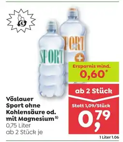 ADEG Vöslauer sport ohne kohlensäure od. mit magnesium Angebot