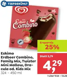 ADEG Eskimo Erdbeer Combino, Family Mix, Twister Mini Mallow, Dra- cula od. Kids Mix Angebot