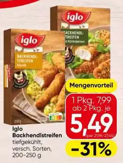 Spar iglo Backhendstreifen Angebot