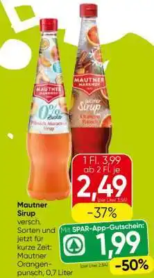Eurospar Mautner Sirup Angebot