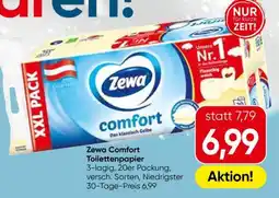Eurospar Zewa Comfort Toilettenpapier Angebot
