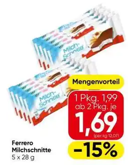 Eurospar Ferrero Milchschnitte Angebot